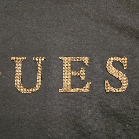 Guess Pepper Rhinestone Fitted Tee, NWOT - Picture 8 of 8